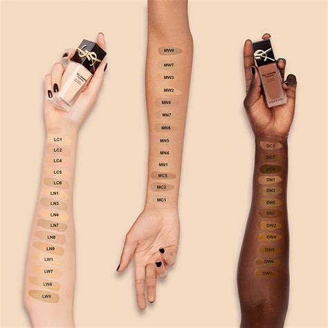 foundation ysl all hours|ysl foundation color chart.